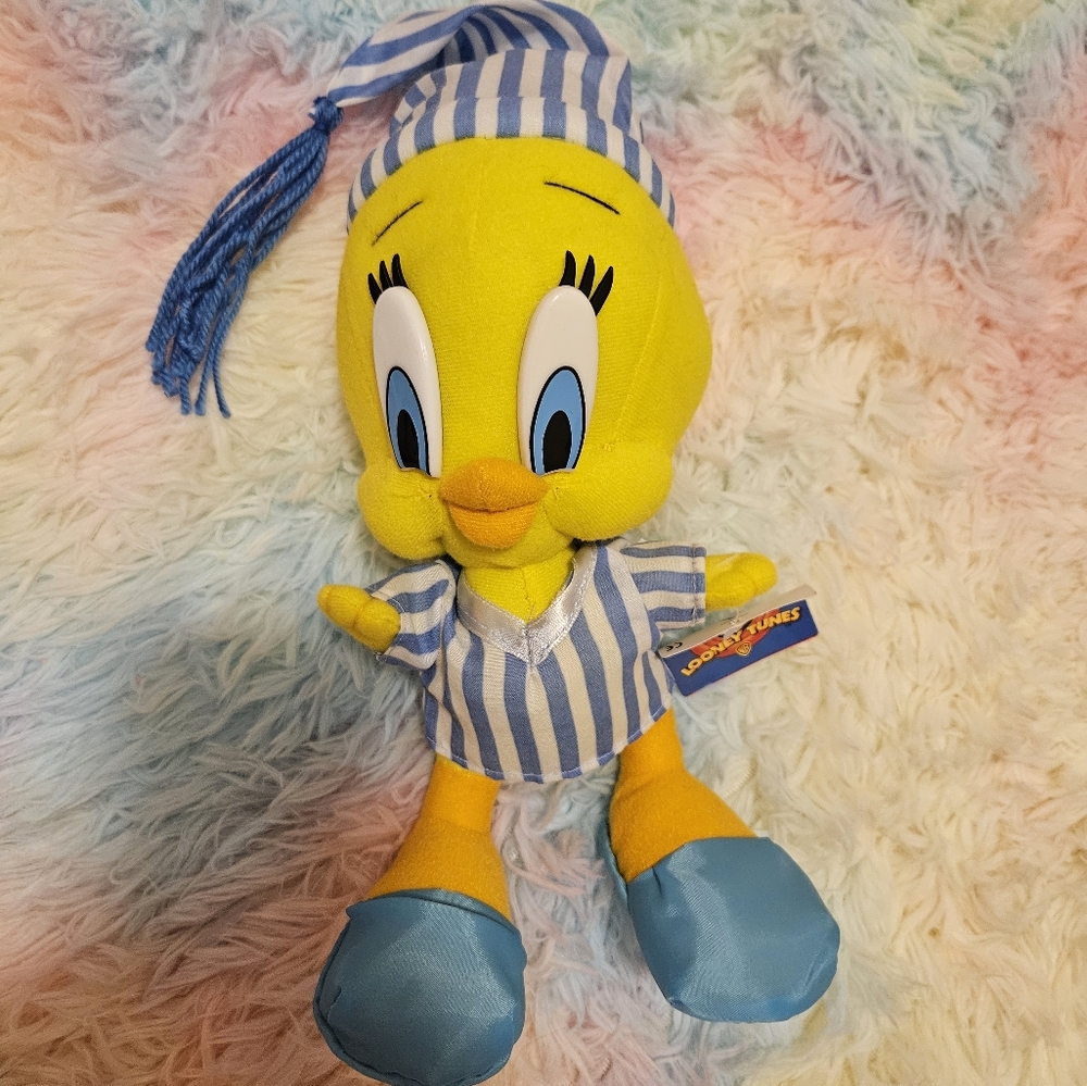 Yellow and Blue Tweety Bird Plush Toy